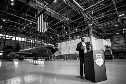 JD Vance Iran tensions speech at US Air Force base