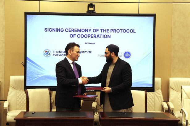 Director Javlon Vakhabov and CSS Director Abdul Hai Qanit.