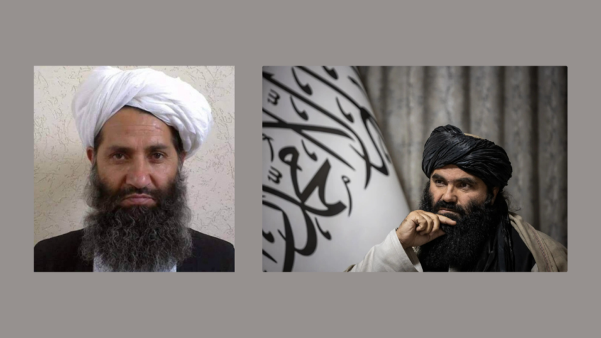 Taliban internal power dynamics in Kandahar showing Sirajuddin Haqqani and Hibatullah Akhundzada